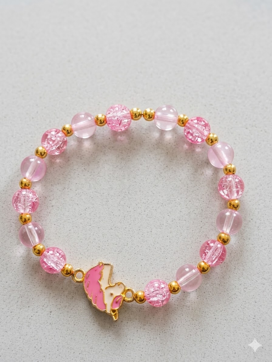 Dreamy Blush Unicorn Handmade Budget Friendly Bracelet