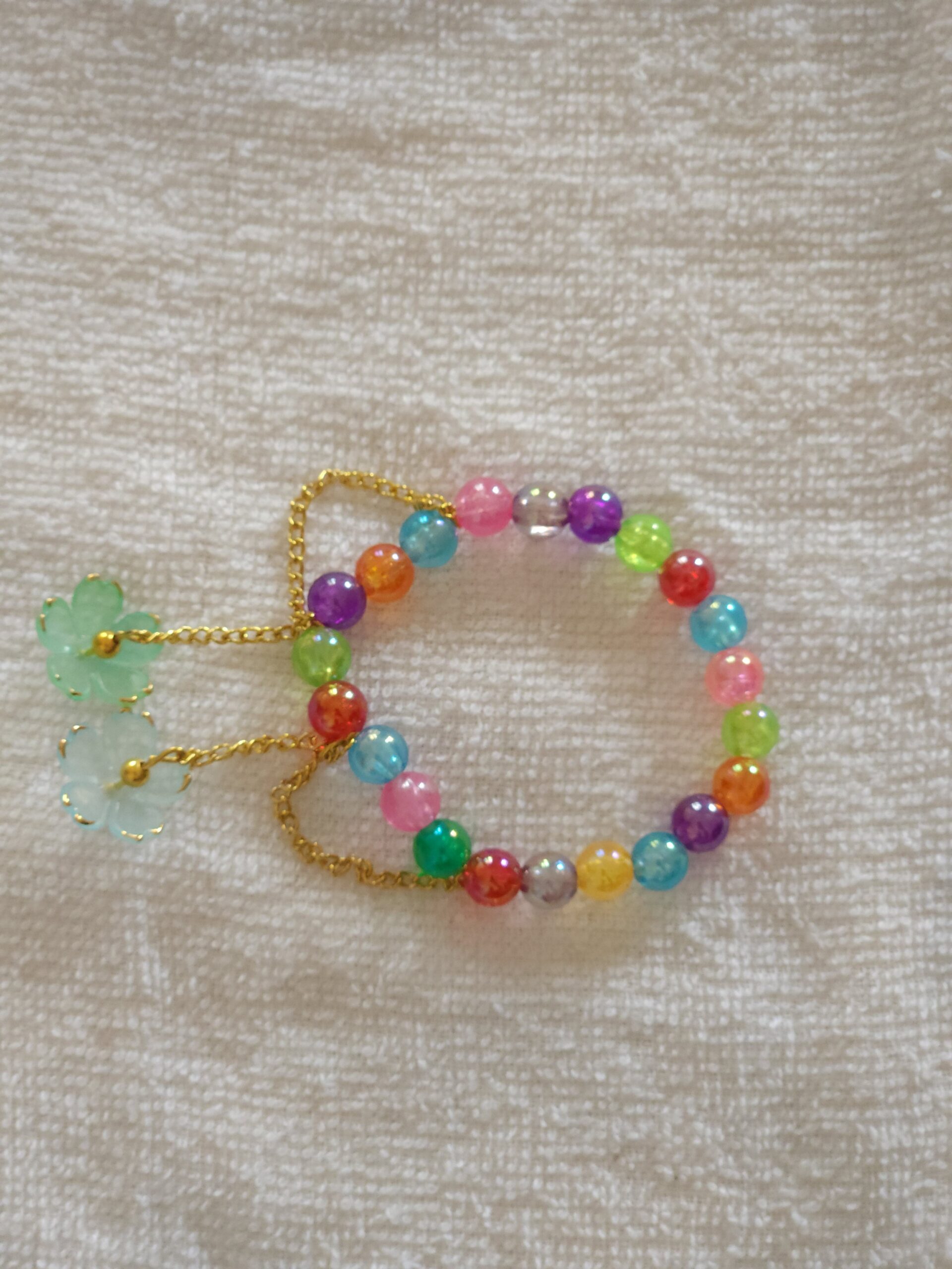 Rainbow Blossom Handmade Budget Friendly Bracelet