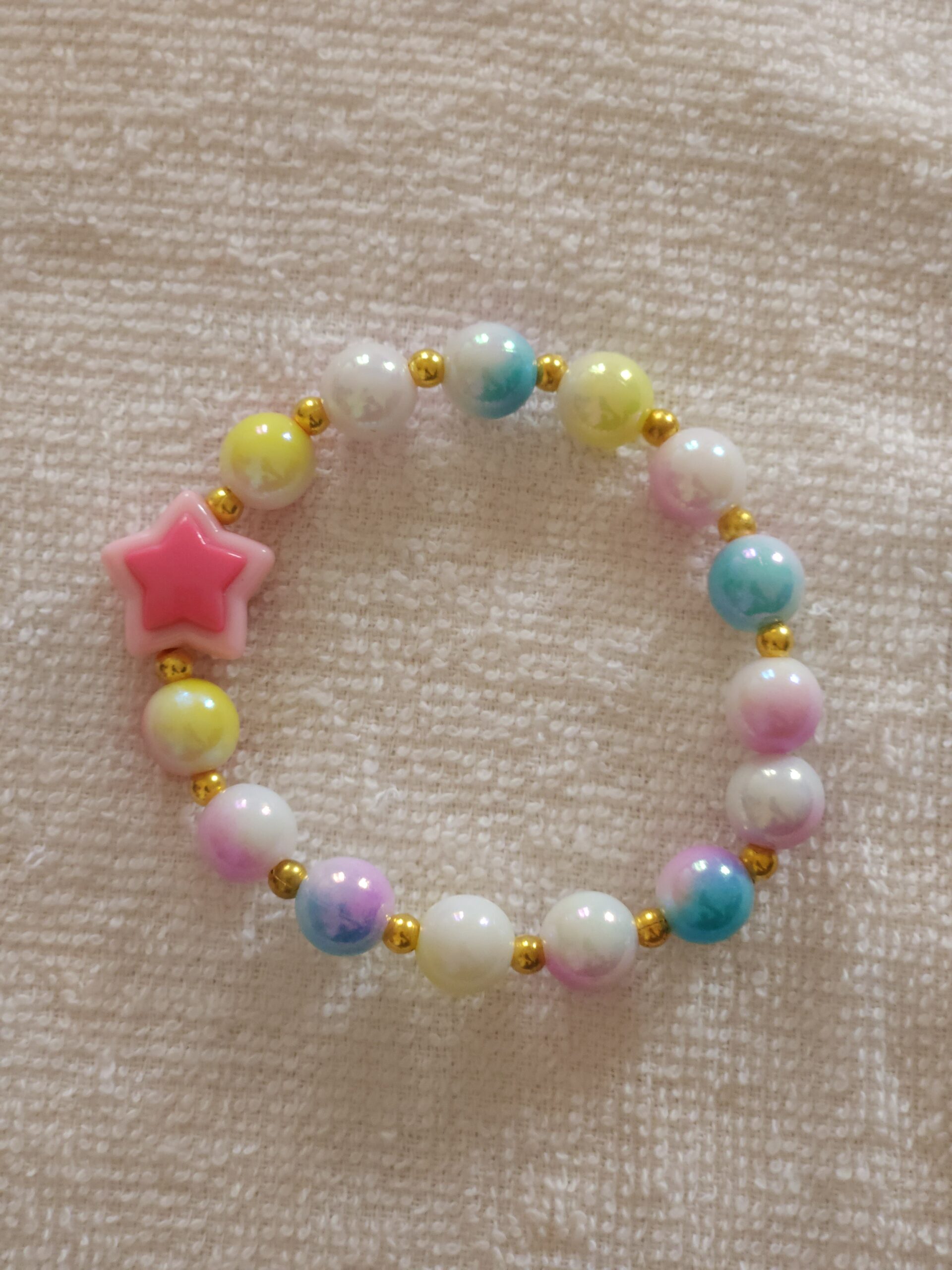 Pastel Sorbet Star Handmade Budget Friendly Bracelet