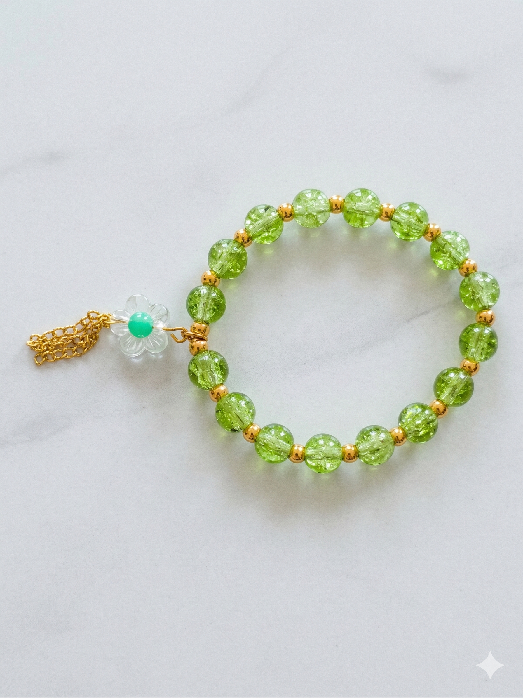 Vibrant Green Tassel Handmade Budget Friendly Bracelet