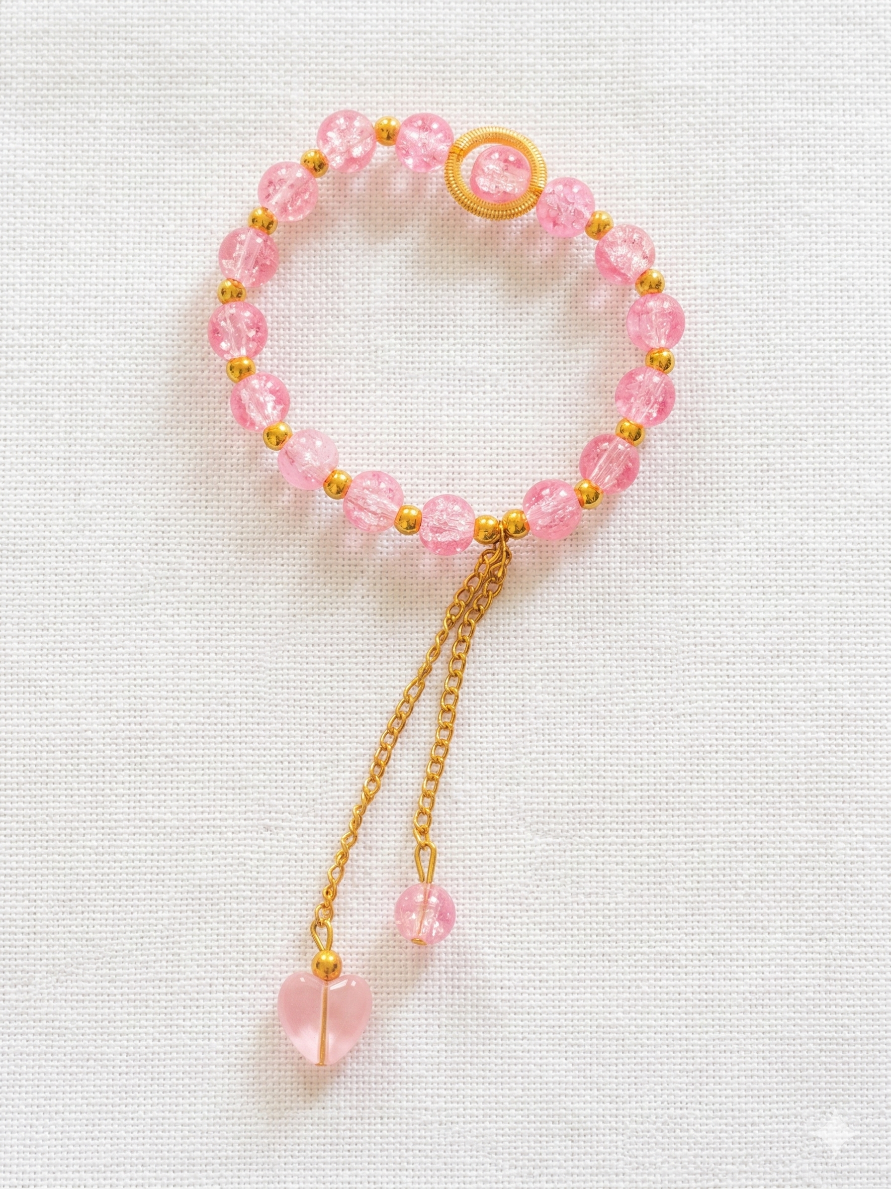 Romantic Rose Heart Handmade Budget Friendly Bracelet