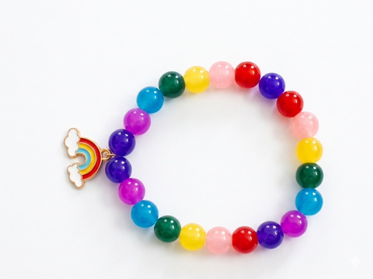 Rainbow Charm Handmade Budget Friendly Bracelet