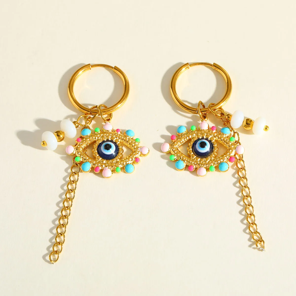 The Azure Guardian Ear Ring SS 304 Anti Tarnish 18K Gold Plated