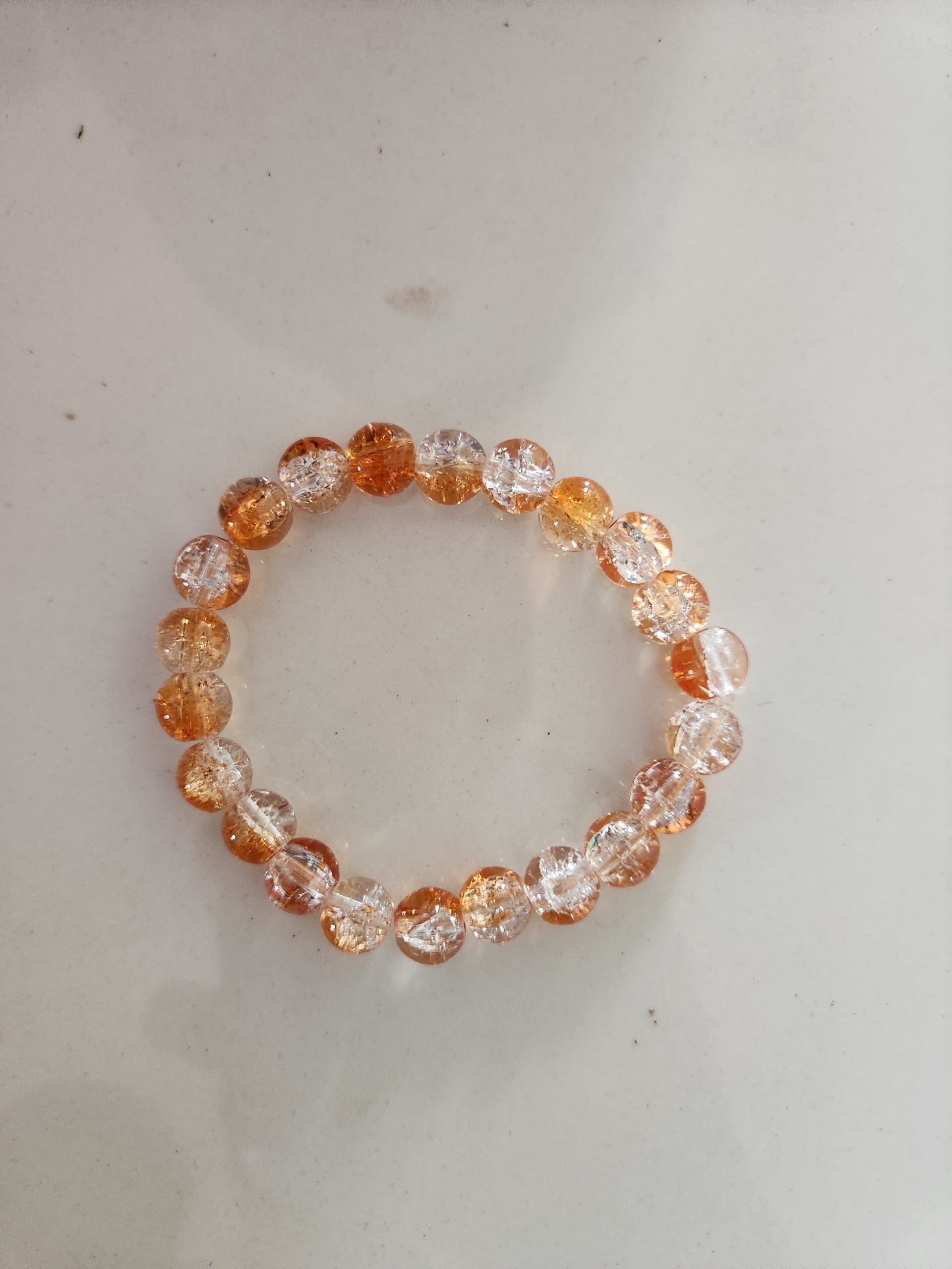 Sunburst Crackle Handmade Budget Friendly Bracelet_3327