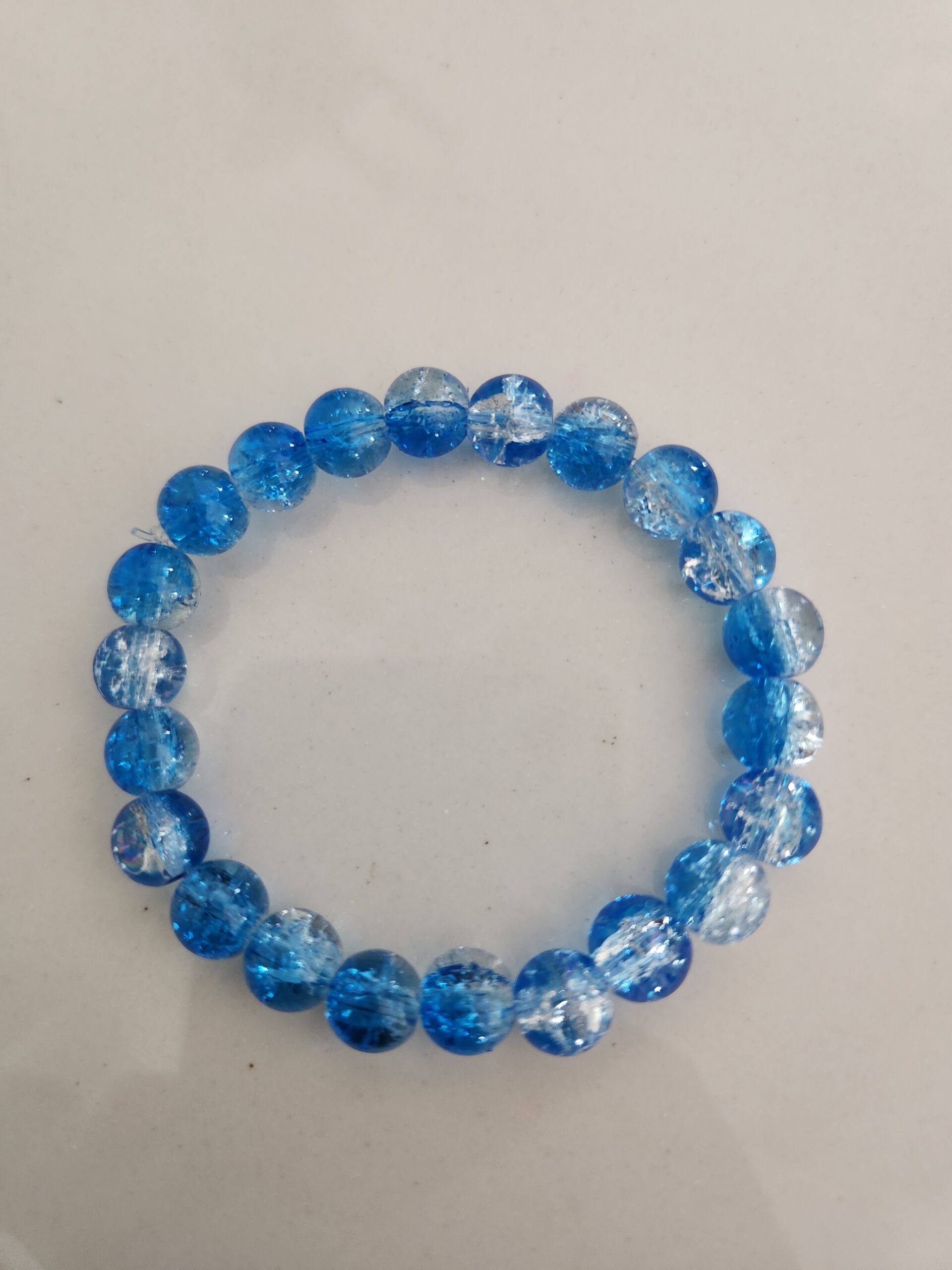 Aqua Tide Crackle Handmade Bracelet_TS3326