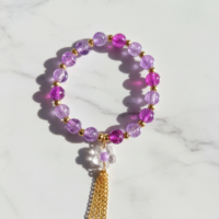 Orchid Bloom Tassel Budget Friendly Bracelet
