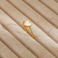 Coeur Finition Midi Ring SS 304 Anti Tarnish 18K Gold Plated